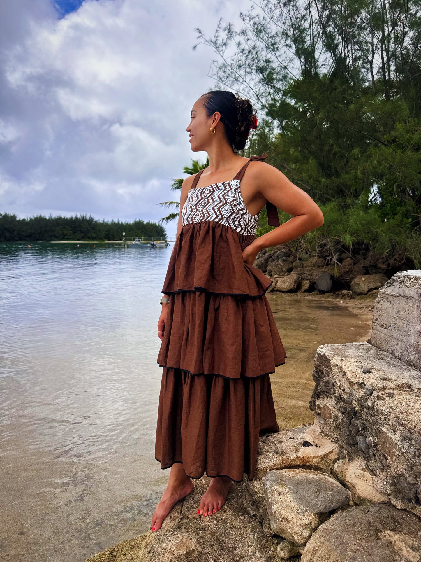 Pari Dress- Brown